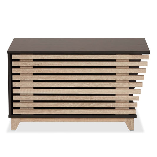 Baxton Studio - Eckhart Cat House in Dark Brown/Oak - SECHC150130WI-Modi Wenge/Hana Oak-Cat House view 2