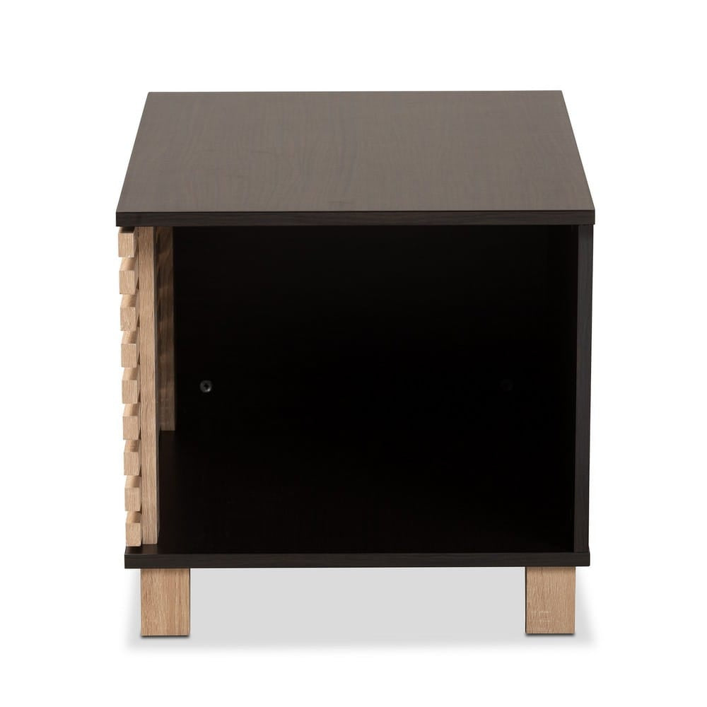 Baxton Studio - Eckhart Cat House in Dark Brown/Oak - SECHC150130WI-Modi Wenge/Hana Oak-Cat House view 5