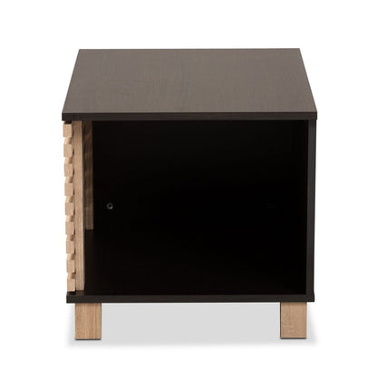 Baxton Studio - Eckhart Cat House in Dark Brown/Oak - SECHC150130WI-Modi Wenge/Hana Oak-Cat House view 5