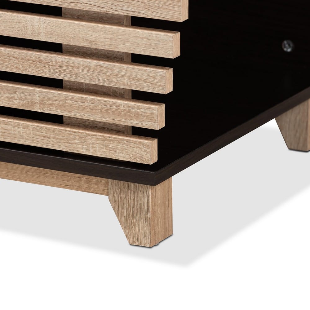 Baxton Studio - Eckhart Cat House in Dark Brown/Oak - SECHC150130WI-Modi Wenge/Hana Oak-Cat House view 7