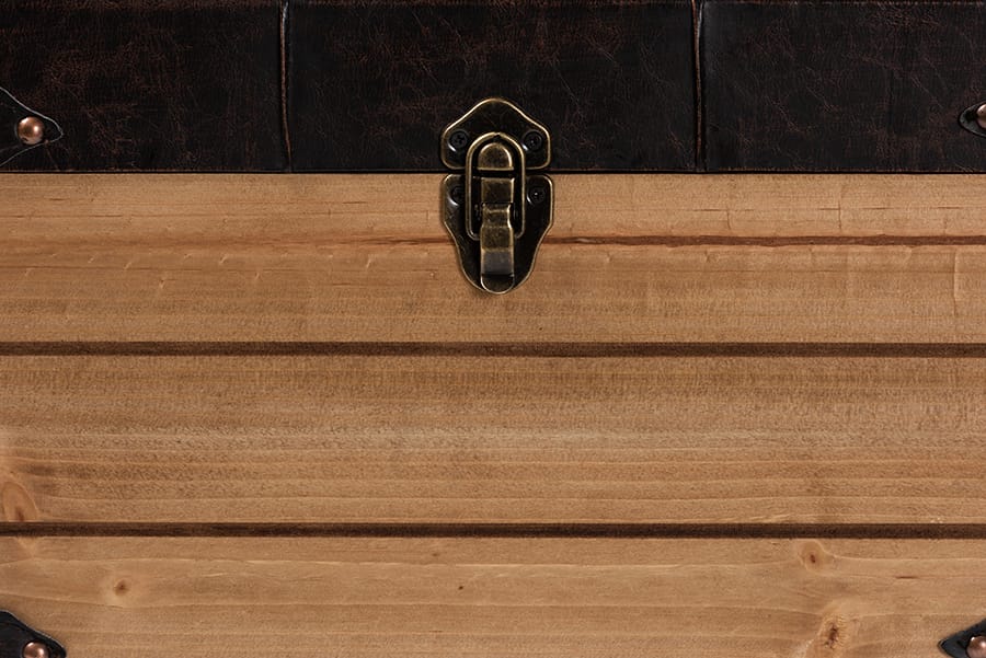 Baxton Studio - Edmund Ottoman in Dark Brown/Oak Brown - JY20B056S-Dark Brown-Small Otto view 10