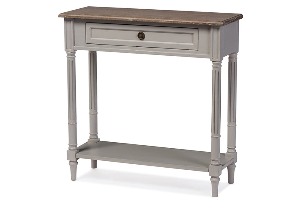 Baxton Studio - Edouard Console Table - EDD8VM/M-B-W1 view 1