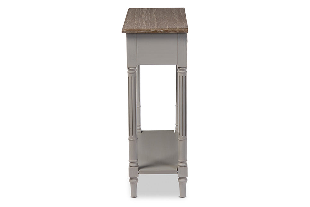 Baxton Studio - Edouard Console Table - EDD8VM/M-B-W1 view 2