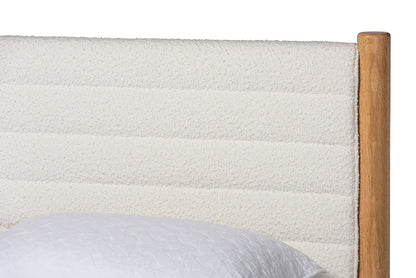 Baxton Studio - Eilert Queen Size Bed - BBT61207 A1-Cream-Queen view 4