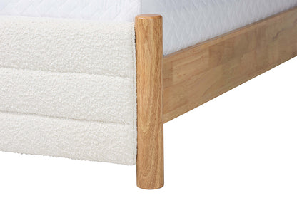 Baxton Studio - Eilert Queen Size Bed - BBT61207 A1-Cream-Queen view 6