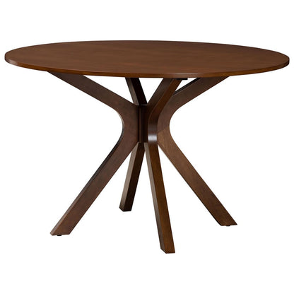 Baxton Studio - Eira Dining Set in Grey/Walnut Brown - Eira-Grey/Walnut-7PC Dining Set view 3