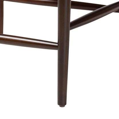 Baxton Studio - Eira Set of 2 Counter Stools in Black/Walnut Brown - Elbow-Wenge-CS view 5
