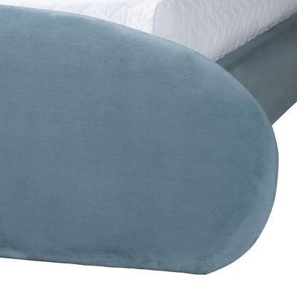 Baxton Studio - Ekram Queen Size Bed in Light Blue - BBT61382-Light Blue 57-Queen view 5