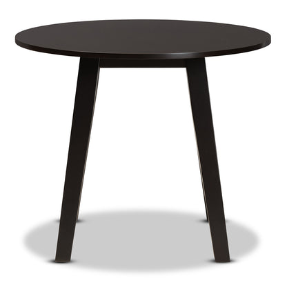 Baxton Studio - Ela Dining Table in Dark Brown - RH7230T-Dark Brown-35-IN-DT view 2