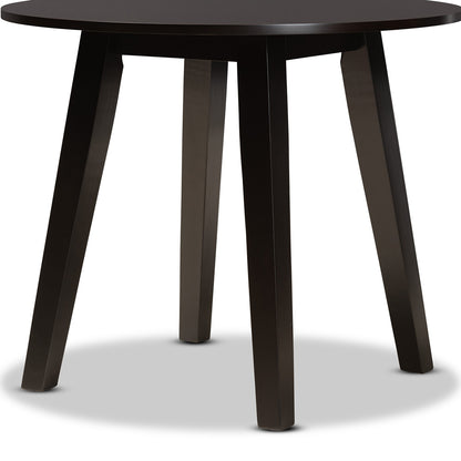 Baxton Studio - Ela Dining Table in Dark Brown - RH7230T-Dark Brown-35-IN-DT view 4