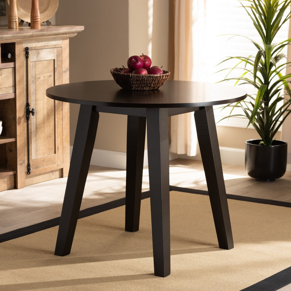 Baxton Studio - Ela Dining Table in Dark Brown - RH7230T-Dark Brown-35-IN-DT view 5