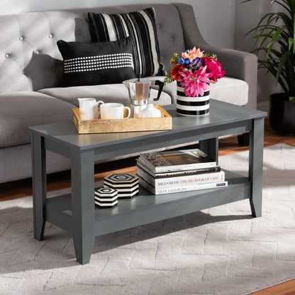 Baxton Studio - Elada Coffee Table in Grey - CT8000-Grey-CT view 5