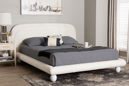 Baxton Studio - Eladio Queen Size Bed - BBT61186.11-White-Queen view 5