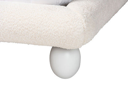 Baxton Studio - Eladio Queen Size Bed - BBT61186.11-White-Queen view 6