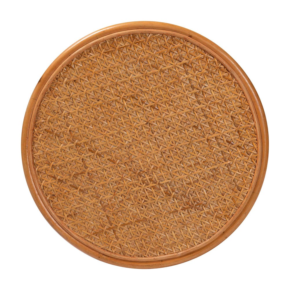 Baxton Studio - Eldon End Table in Light Honey - Eldon-Light Honey Rattan-Large-ET view 4