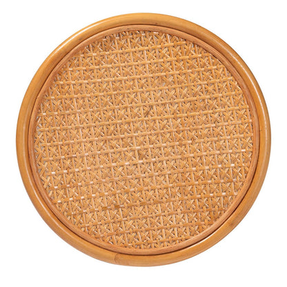 Baxton Studio - Eldon End Table in Light Honey - Eldon-Light Honey Rattan-Small-ET view 4