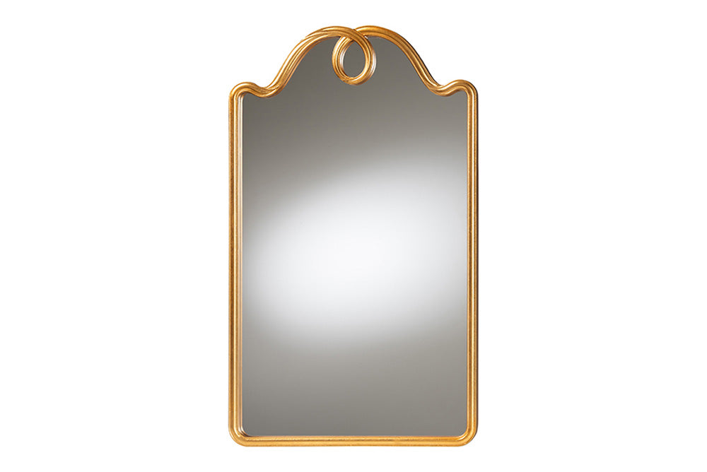 Baxton Studio - Elian Mirror - RXW-10956-Gold Trim-Wall Mirror view 1