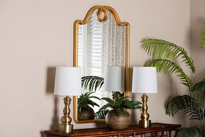 Baxton Studio - Elian Mirror - RXW-10956-Gold Trim-Wall Mirror view 3
