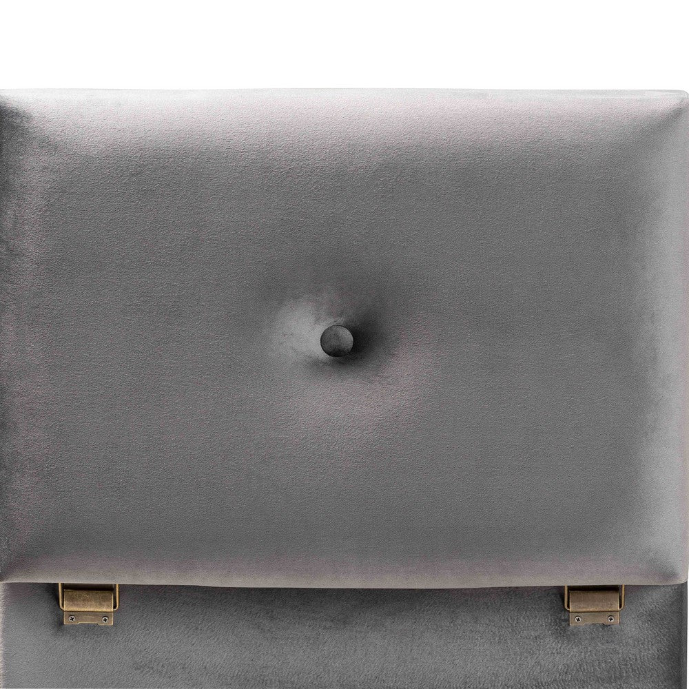 Baxton Studio - Elias Ottoman in Grey/Oak - JY20A250-Grey Velvet-Otto view 6