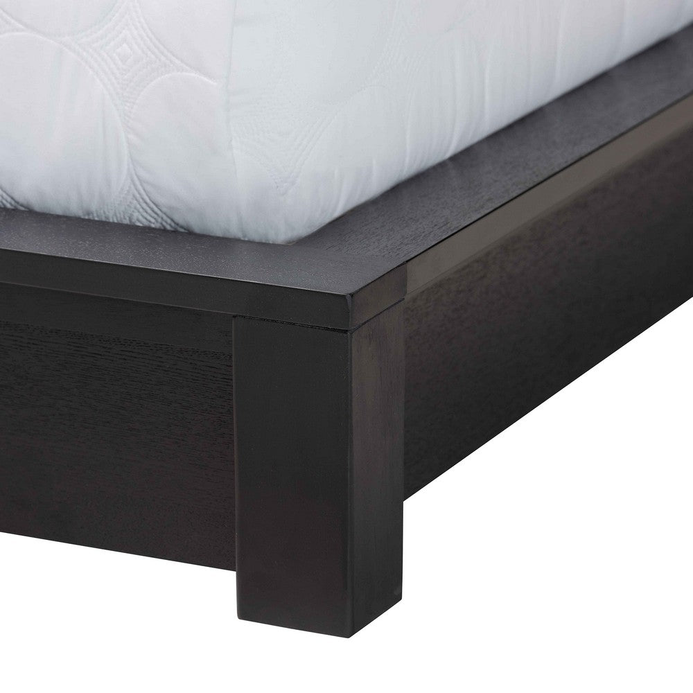 Baxton Studio - Elina Queen Size Bed in Ebony Black - MG-0051-Ebony Black-Queen view 5