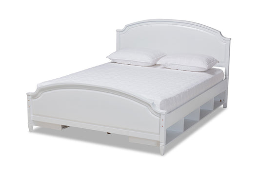 Baxton Studio - Elise Full Size Bed - MG0038-White-Full view 1