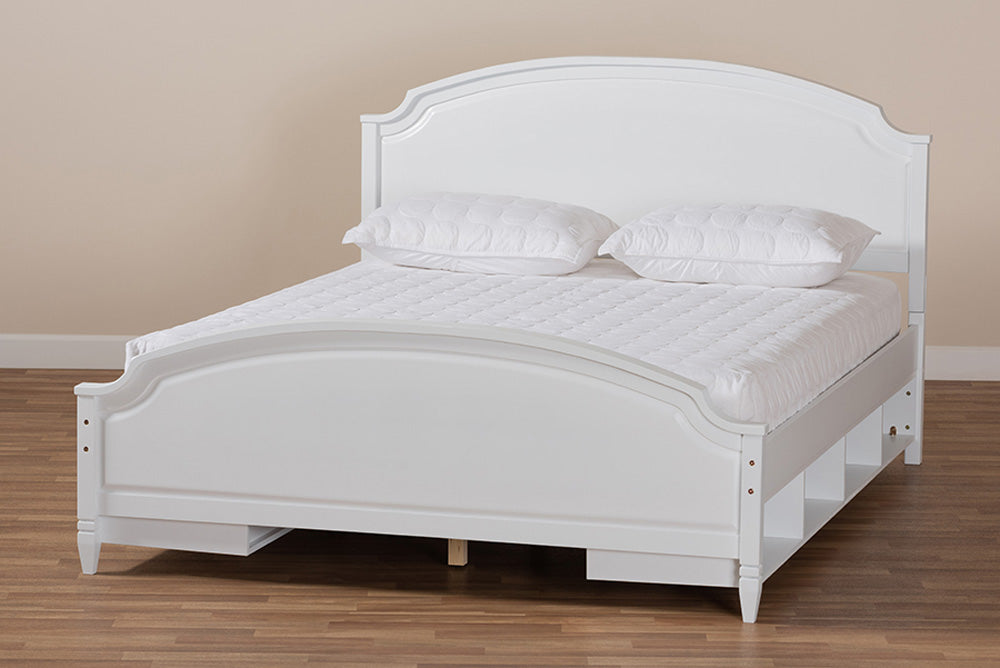 Baxton Studio - Elise Full Size Bed - MG0038-White-Full view 7
