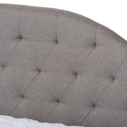 Baxton Studio - Eliza Queen Size Daybed with Trundle in Grey - CF8940-Grey-Daybed-Q/T view 6