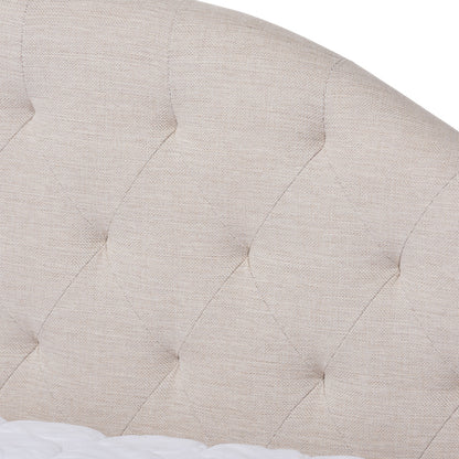 Baxton Studio - Eliza Queen Size Daybed with Trundle in Light Beige - CF8940-Light Beige-Daybed-Q/T view 6