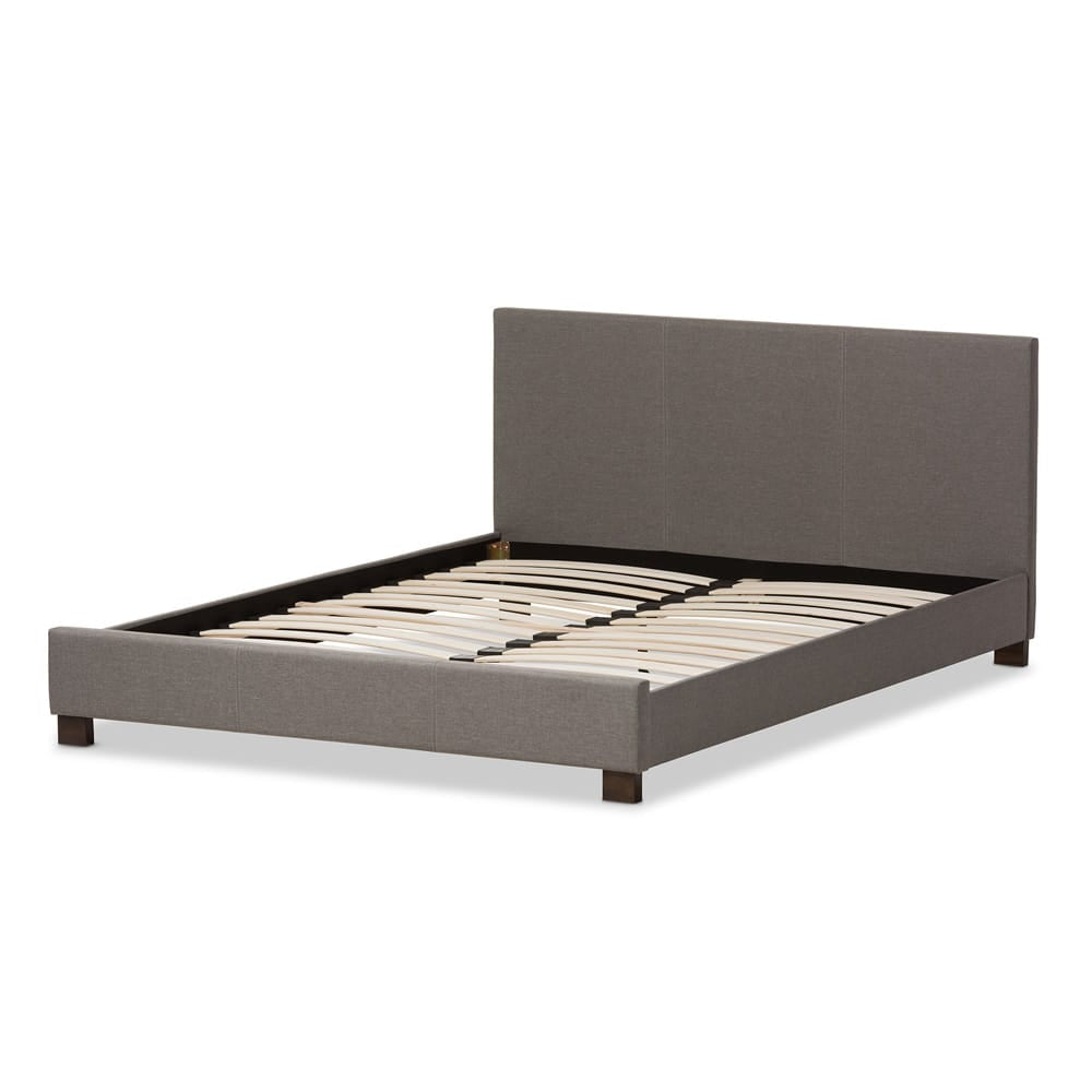 Baxton Studio - Elizabeth Full Size Bed in Grey - IDB048-Grey-Full view 3