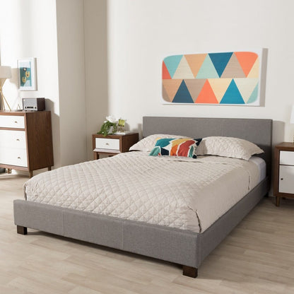 Baxton Studio - Elizabeth Full Size Bed in Grey - IDB048-Grey-Full view 5