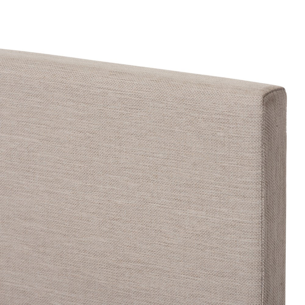Baxton Studio - Elizabeth Queen Size Bed in Beige - IDB048-Beige-Queen view 4