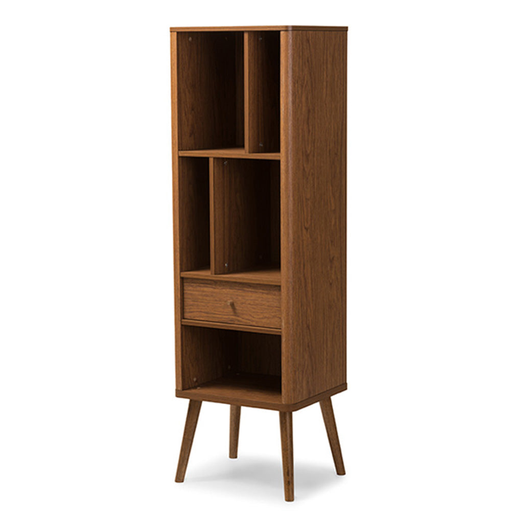 Baxton Studio - Ellingham Storage Cabinet in "Walnut" Brown - FP-6785-Walnut view 1