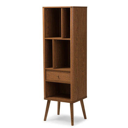 Baxton Studio - Ellingham Storage Cabinet in "Walnut" Brown - FP-6785-Walnut view 1