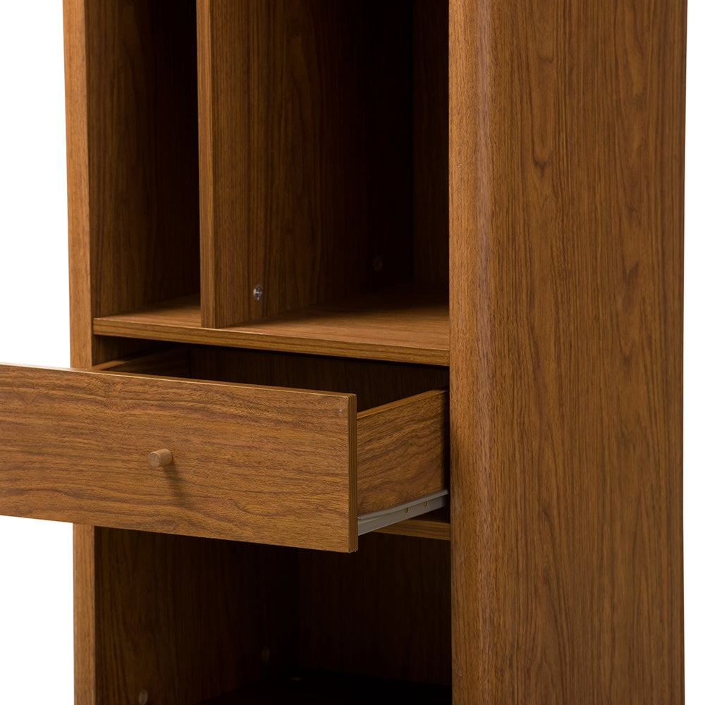 Baxton Studio - Ellingham Storage Cabinet in "Walnut" Brown - FP-6785-Walnut view 4