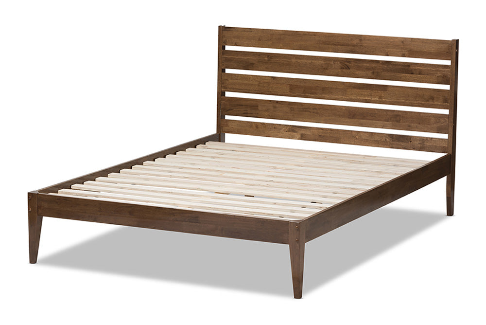 Baxton Studio - Elmdon Full Size Bed - SW8066-Walnut-M17-Full view 3