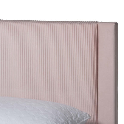 Baxton Studio - Elora Queen Size Bed in Light Pink - CFSP0839-A-Light Pink-Queen view 6