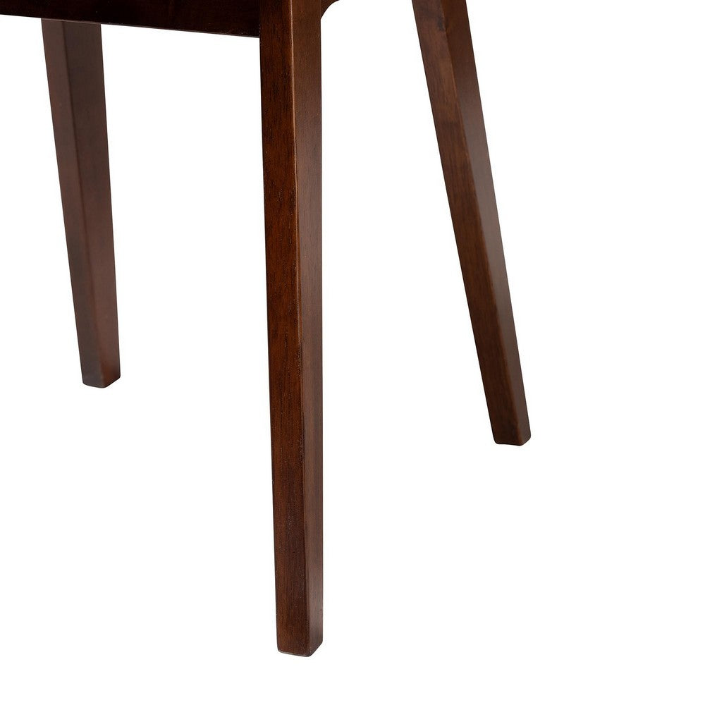 Baxton Studio - Elsa Set of 2 Dining Chairs in "Walnut" Dark Brown  - RT364-TBL Elsa Dining Chair view 5