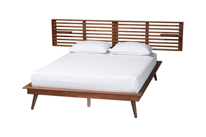 Baxton Studio - Elvina King Size Bed - MG0228-Ash Walnut-King view 1