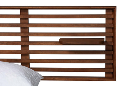 Baxton Studio - Elvina King Size Bed - MG0228-Ash Walnut-King view 4