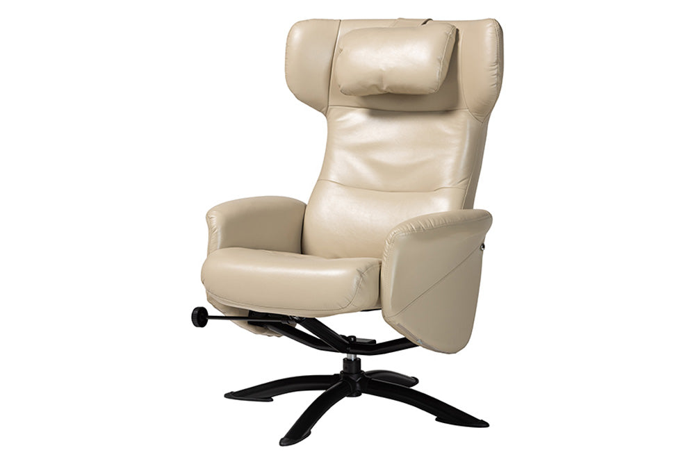 Baxton Studio - Elwood Chair with Footstool - BT-70837-04-Beige-LoungeChair view 7