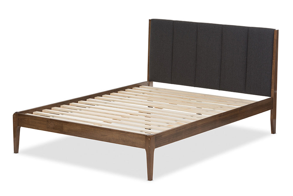 Baxton Studio - Ember King Size Bed - SW8063-Grey/Walnut-M7-King view 3