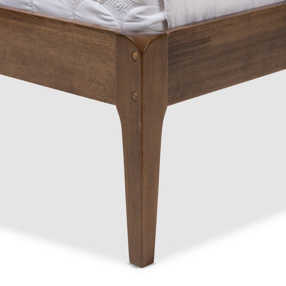 Baxton Studio - Ember Queen Size Bed in Grey/"Walnut" Brown - SW8063-Grey/Walnut-M7-Queen view 5