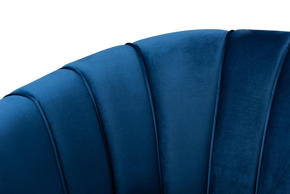 Baxton Studio - Emeline Chair - TSF-66161-Navy/Gold-CC view 6