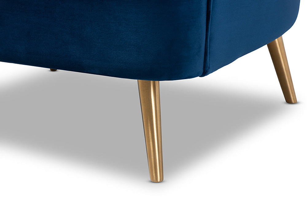Baxton Studio - Emeline Chair - TSF-66161-Navy/Gold-CC view 7