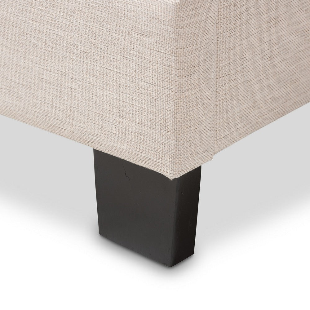 Baxton Studio - Emerson King Size Bed in Light Beige - CF8747-G-Light Beige-King view 5