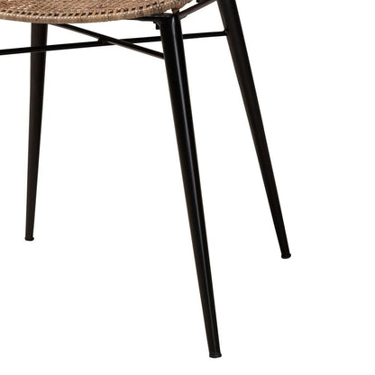 Baxton Studio - Emmali Dining Set in Greywash/Natural Brown/Black - KYG015C-Natural Oak/Light Grey-7PC Dining Set view 8