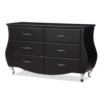 Baxton Studio - Enzo Dresser - BBT2039-Black-Dresser view 1