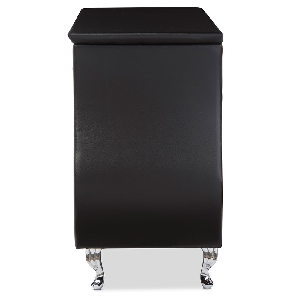 Baxton Studio - Enzo Dresser - BBT2039-Black-Dresser view 2