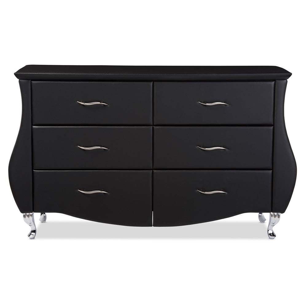 Baxton Studio - Enzo Dresser - BBT2039-Black-Dresser view 5