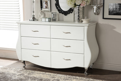 Baxton Studio - Enzo Dresser - BBT2039-White-Dresser view 3